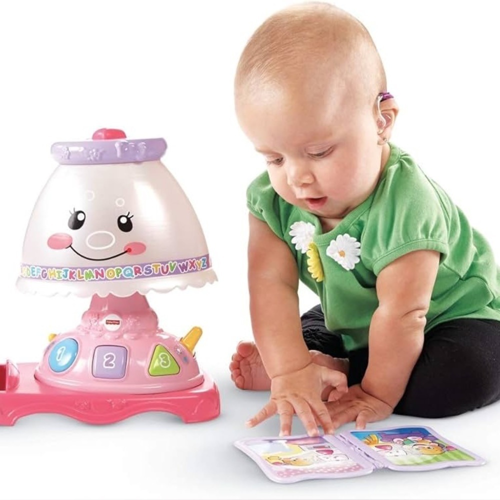 Fisher-Price Laugh & Learn My Pretty Interactive Learning Lamp Pink and Purple - Picture 8 of 8